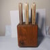 Chicago Cutlery 103S 6 Piece Steak Knife Wood Handle Set with Oak Block