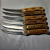 Chicago Cutlery 103S 6 Piece Steak Knife Wood Handle Set with Oak Block
