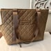 JOAN & DAVID Quilted 20” Travel Brown Dog Carrier Tote Bag - Like New!