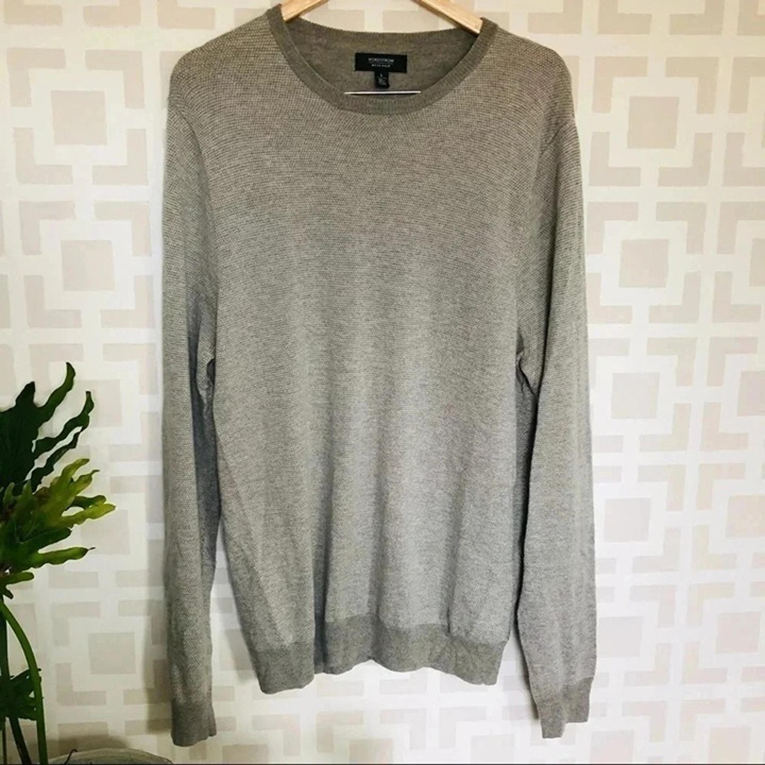 Nordstrom Men’s Shop Gray Crewneck Sweater L