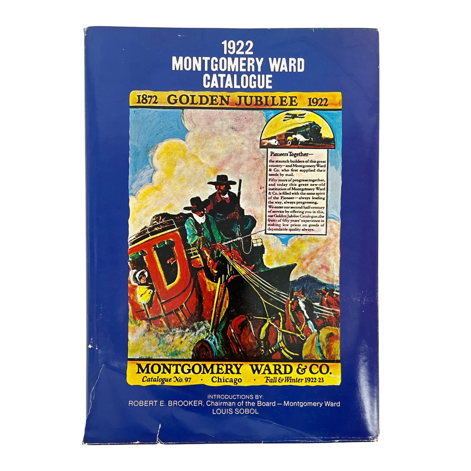 1922 Montgomery Ward Catalog Golden Jubilee hardback book 1969 printing