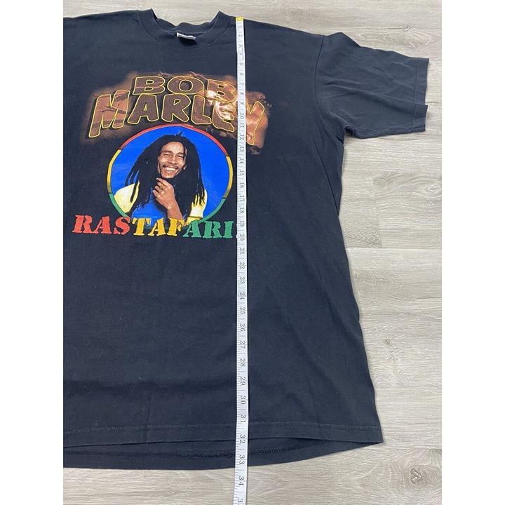 VINTAGE 90s BOB MARLEY TEE BLACK/BLUE