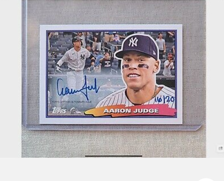 Aaron Judge Autograph Topps Archive 2022 16/20