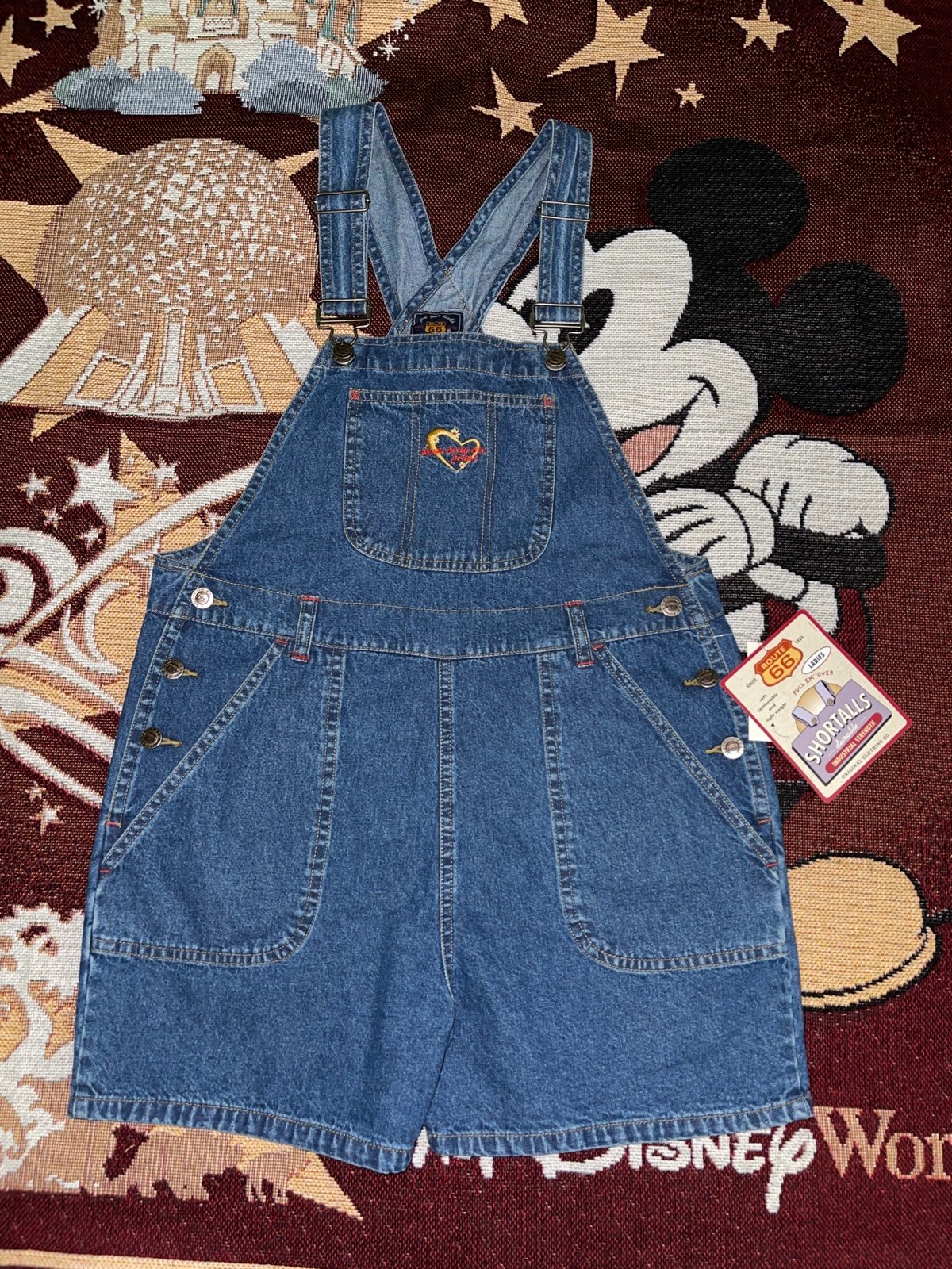 NWT Vintage 90s Women’s Route 66 Overalls