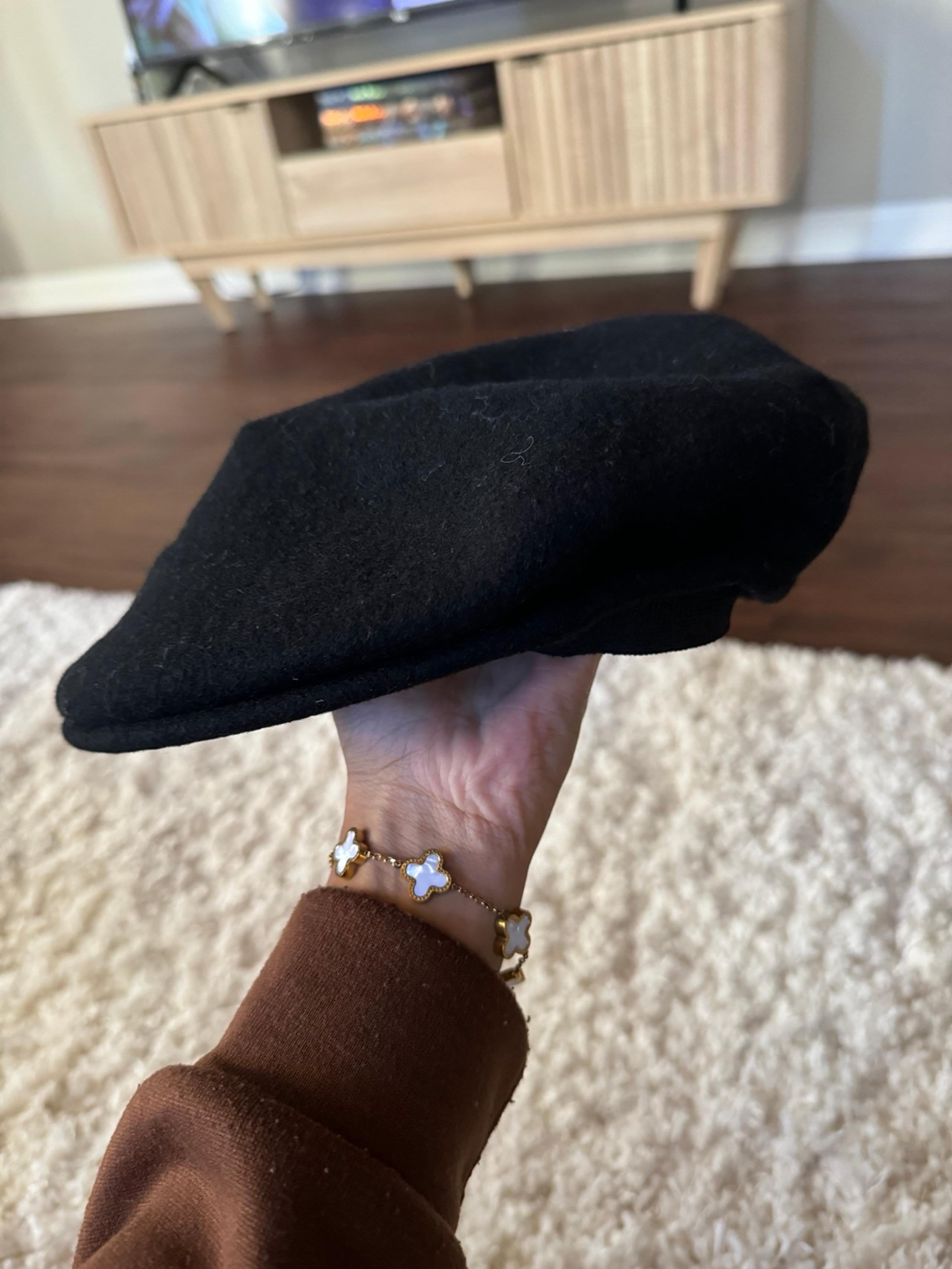Men’s Wool Flat Black Hat - Dockers