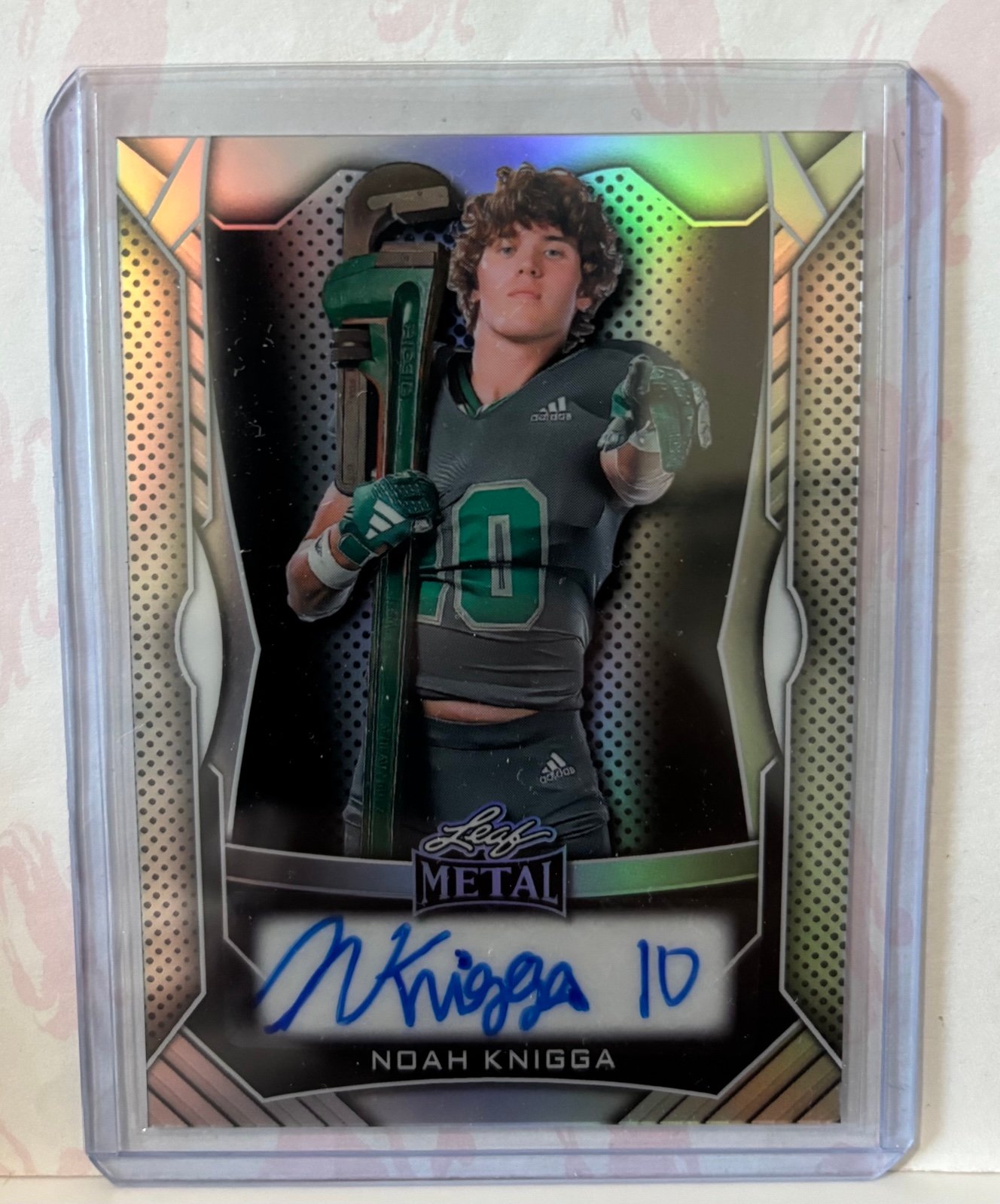 2025 Leaf Metal #MA-NK1 NOAH KNIGGA Pre-RC Auto 665/1000 - Eastern Michigan