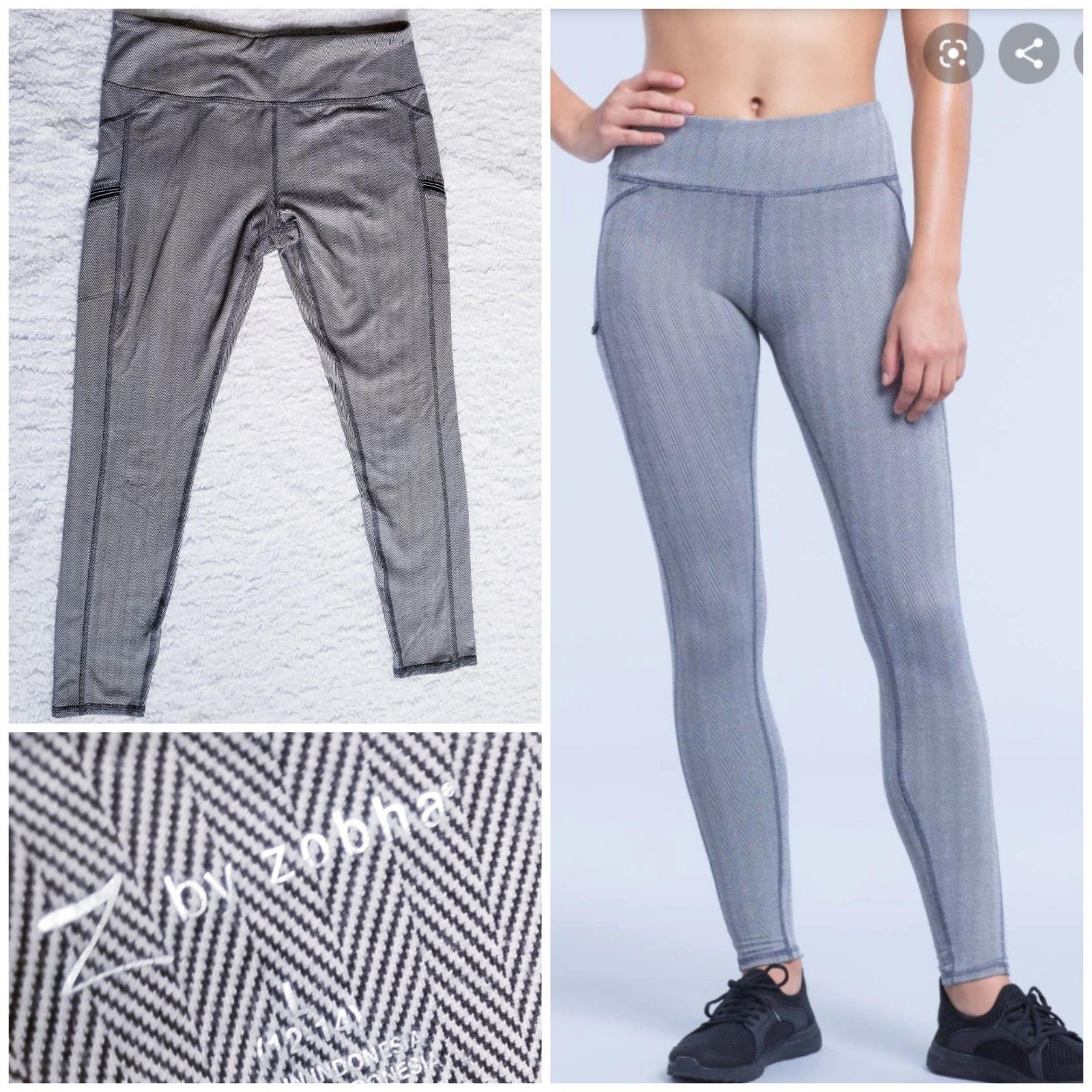 Z by Zobha Zipper Pocket Herringbone Leg