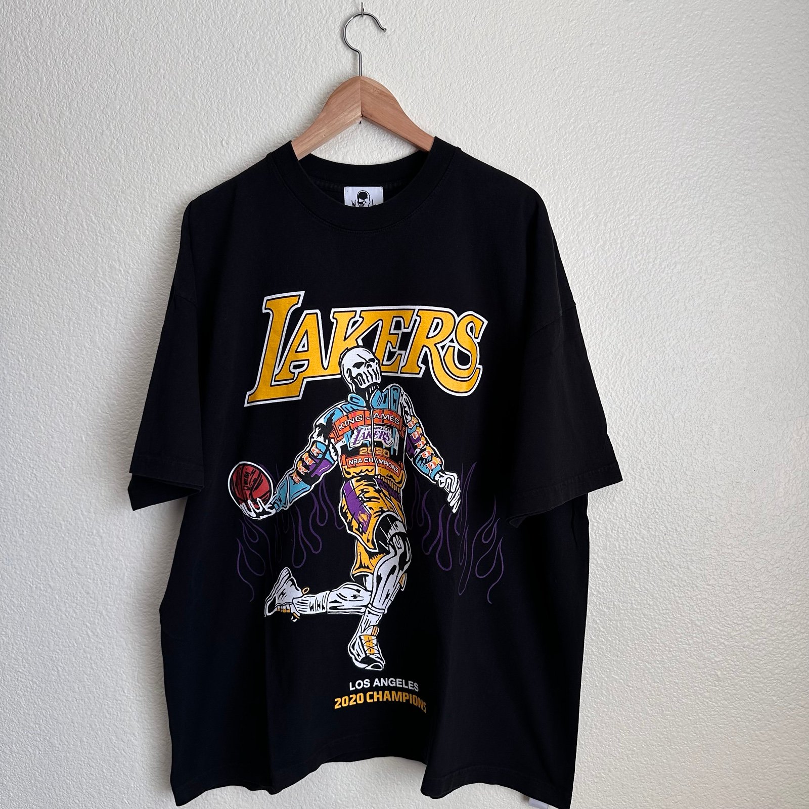 Authentic Warren Lotas 2020 NBA Champions Lakers Lebron James shirt size XXL 2XL
