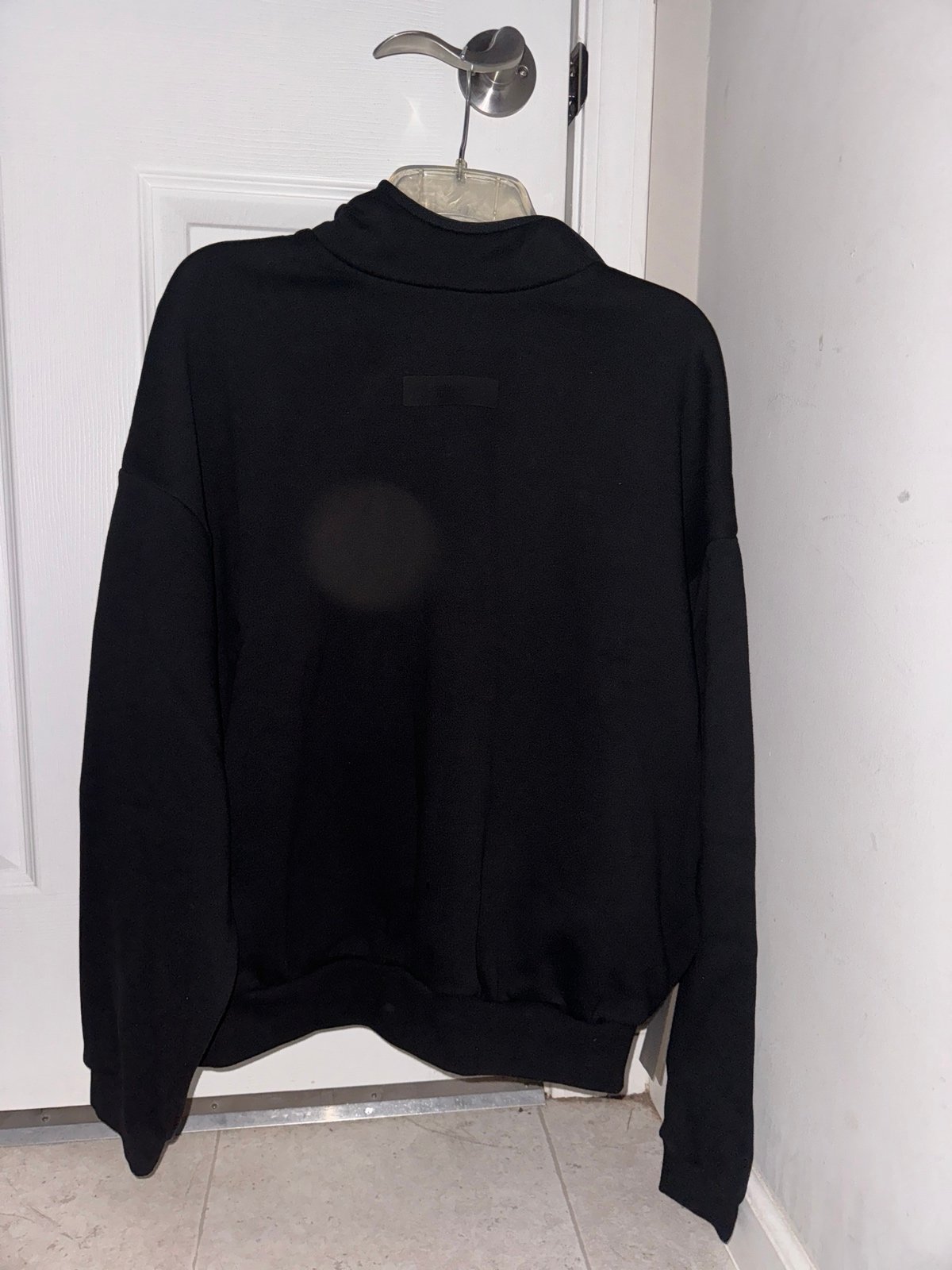 Essential fear of god hoodie Jet Black