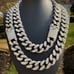 Cuban Chain White Gold Iced 19mm 16 -24