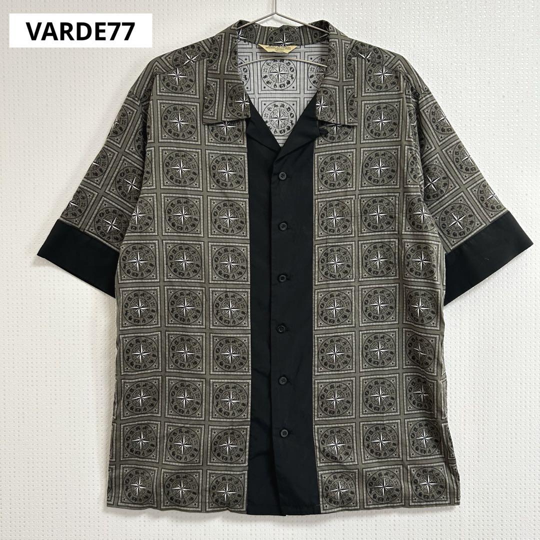 【Excellent Condition】VARDE77 Balde77 Short Sleeve Shirt Constellation Circle Pattern Aloha Shirt