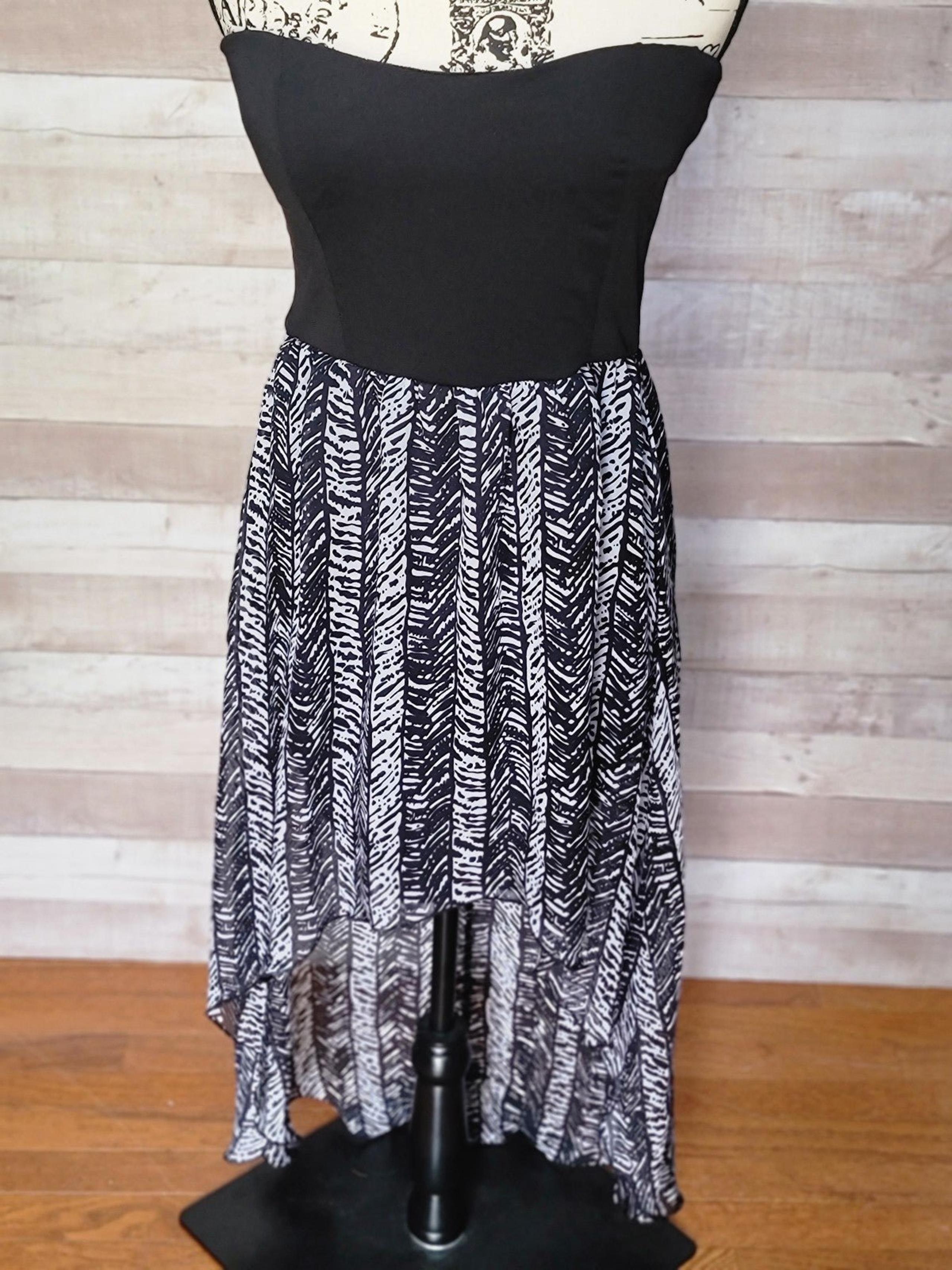 Wet Seal Strapless High-Low Maxi Dress