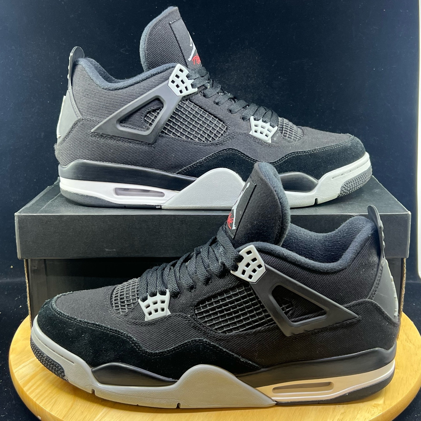 Jordan 4 Retro SE Mid Black Canvas DH7138-006 Size 12