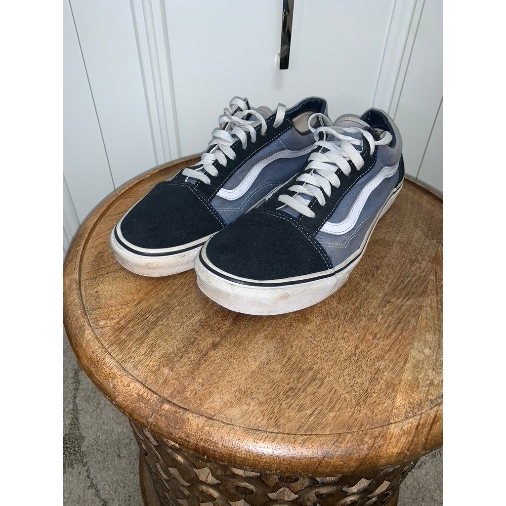 Vans Old Skool Men's Sneakers Navy Blue Suede Size 10.5 Casual Shoes