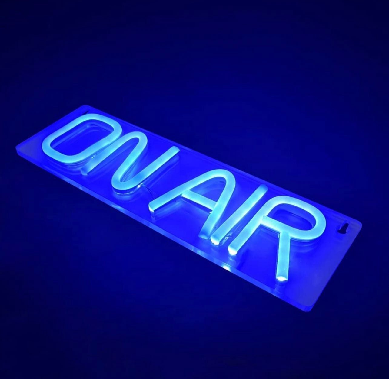 Bright Blue Quality “ON AIR” LED Light Wall Sign