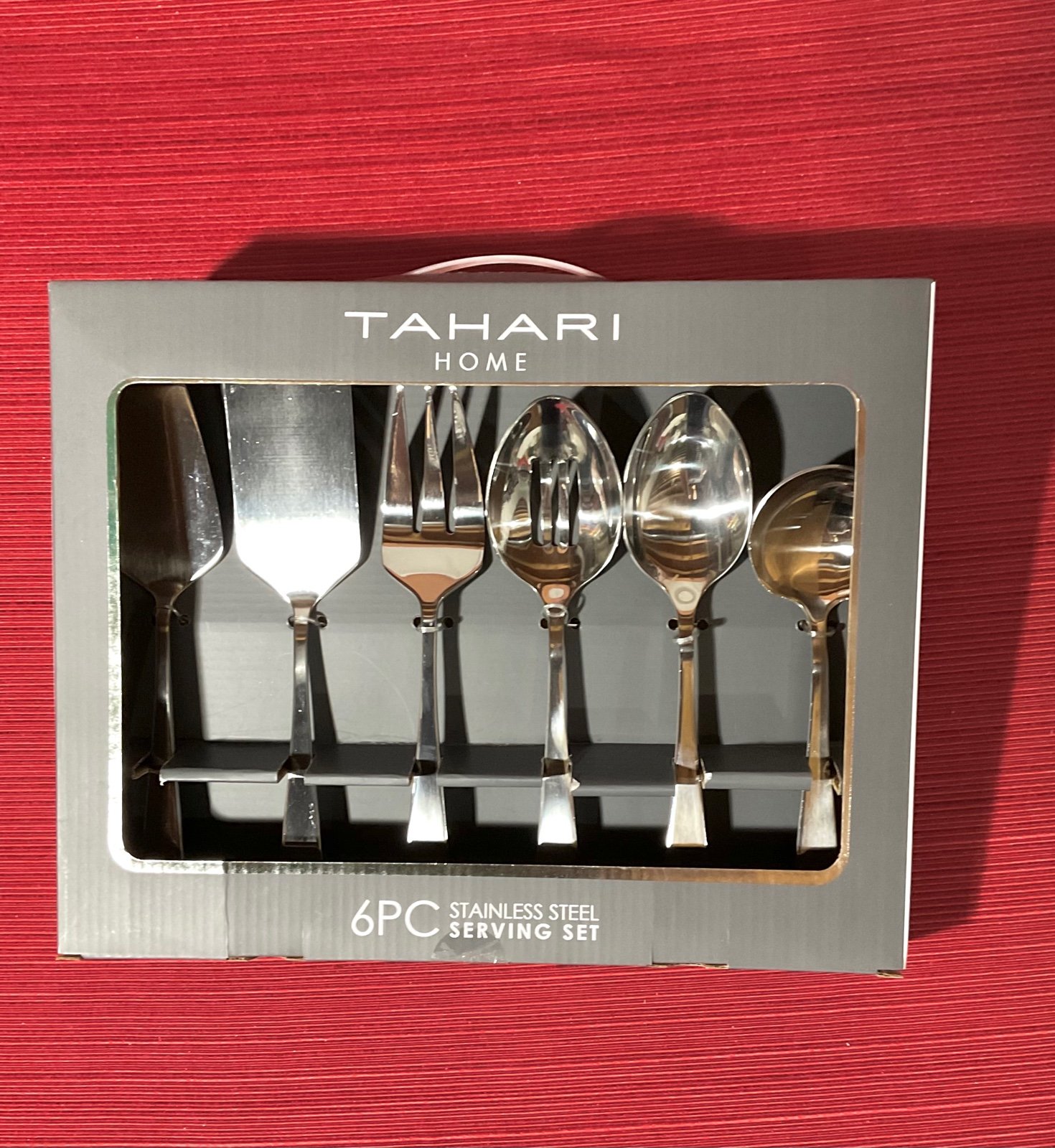 Tahari 6pc Stainless Steel Serving Set