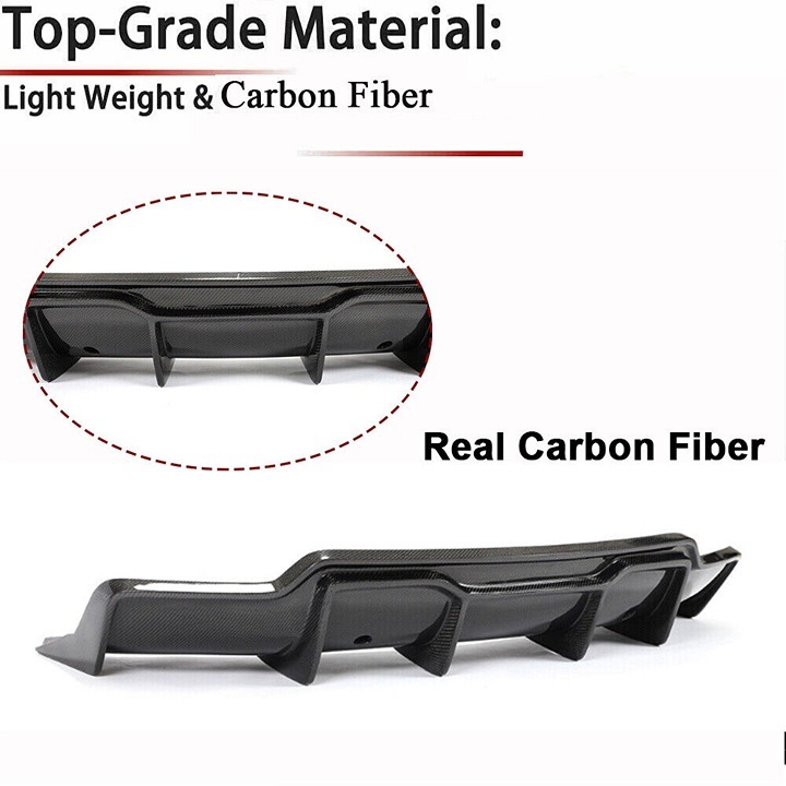 Brand New Tesla Model 3 2017-2023 Rear Lower Bumper Diffuser Real Carbon Fiber