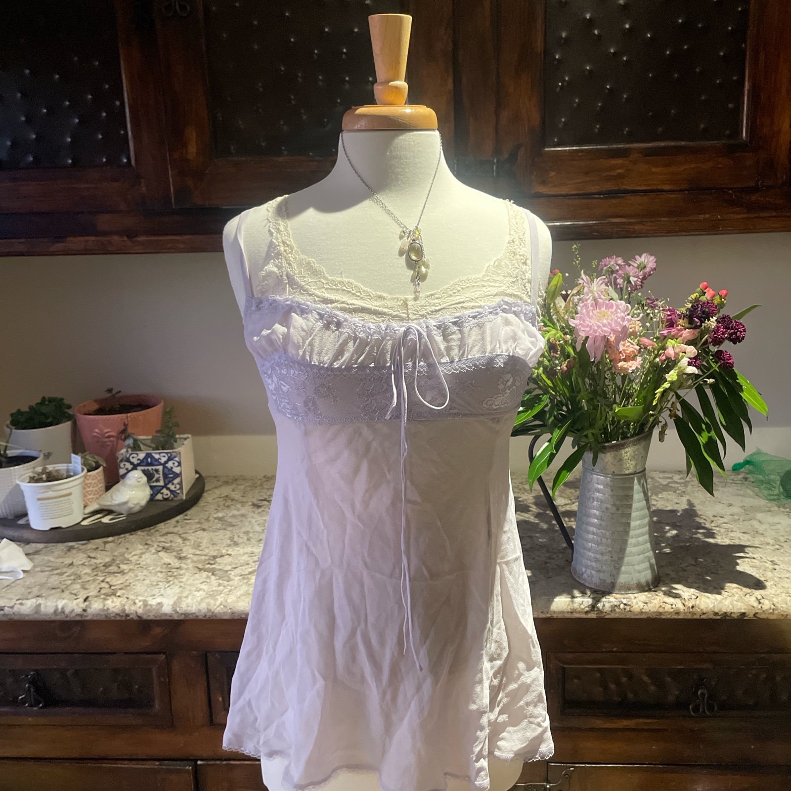 ♡ Y2K VINTAGE VICTORIA SECRET SILK PURPLE RARE TOP SMALL ♡