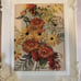 Vintage Set of 4 MCM RF Harnett Floral Pictures