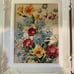 Vintage Set of 4 MCM RF Harnett Floral Pictures