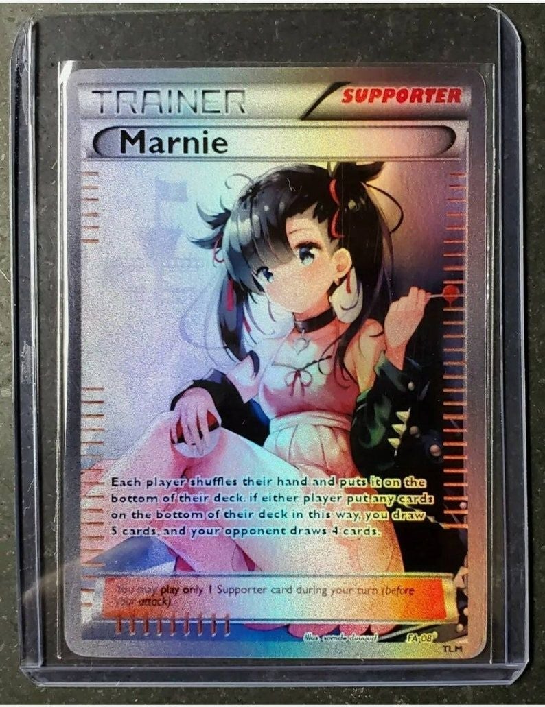 Custom Full Art Holographic Trainer Pokemon Card