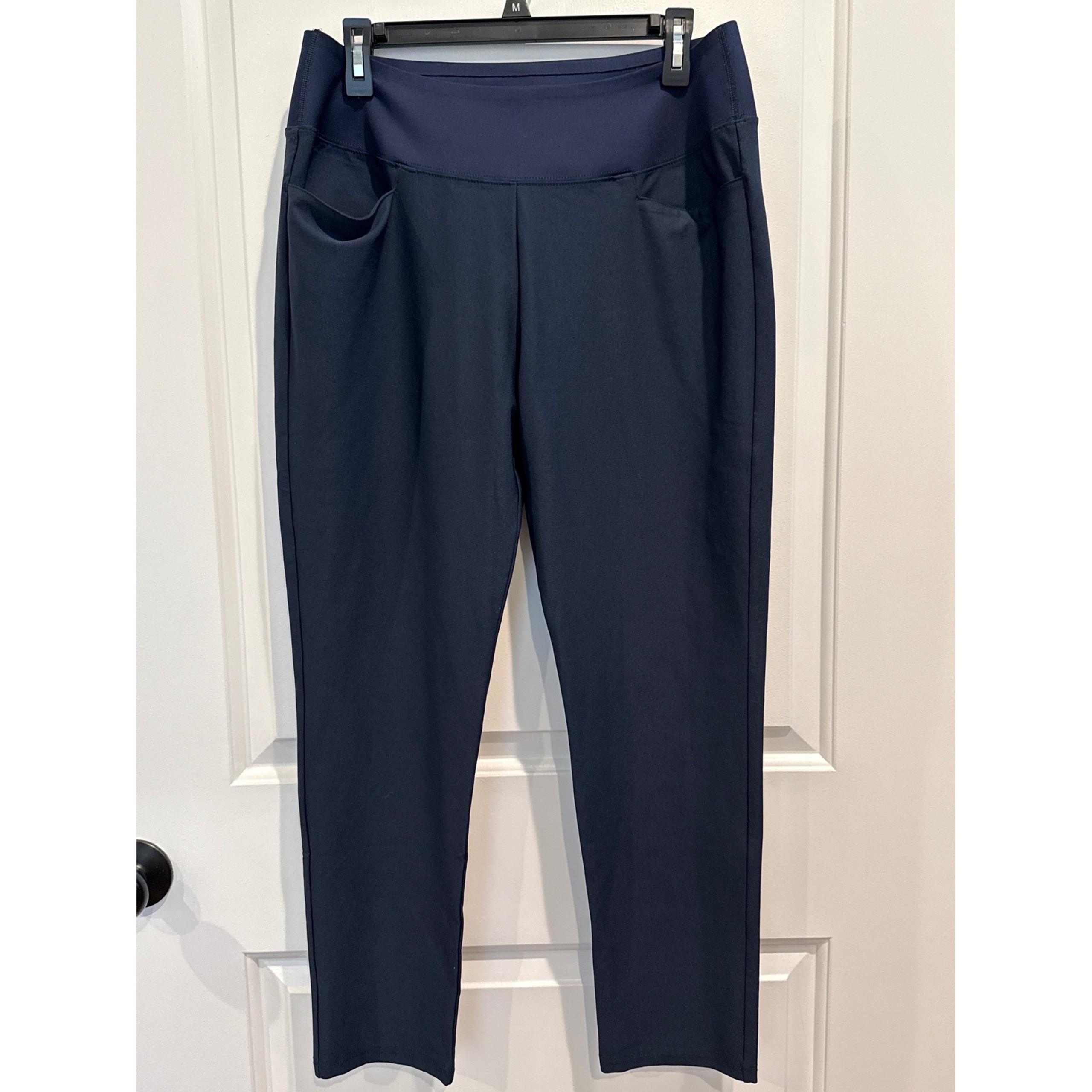 Puma Women Navy Blue Golf Pant PWRSHAPE Dry Cell Pull On Athletic Size XXL UPF50