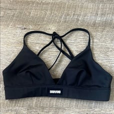 DogPound Performance Black Sports Bra Top Size Small