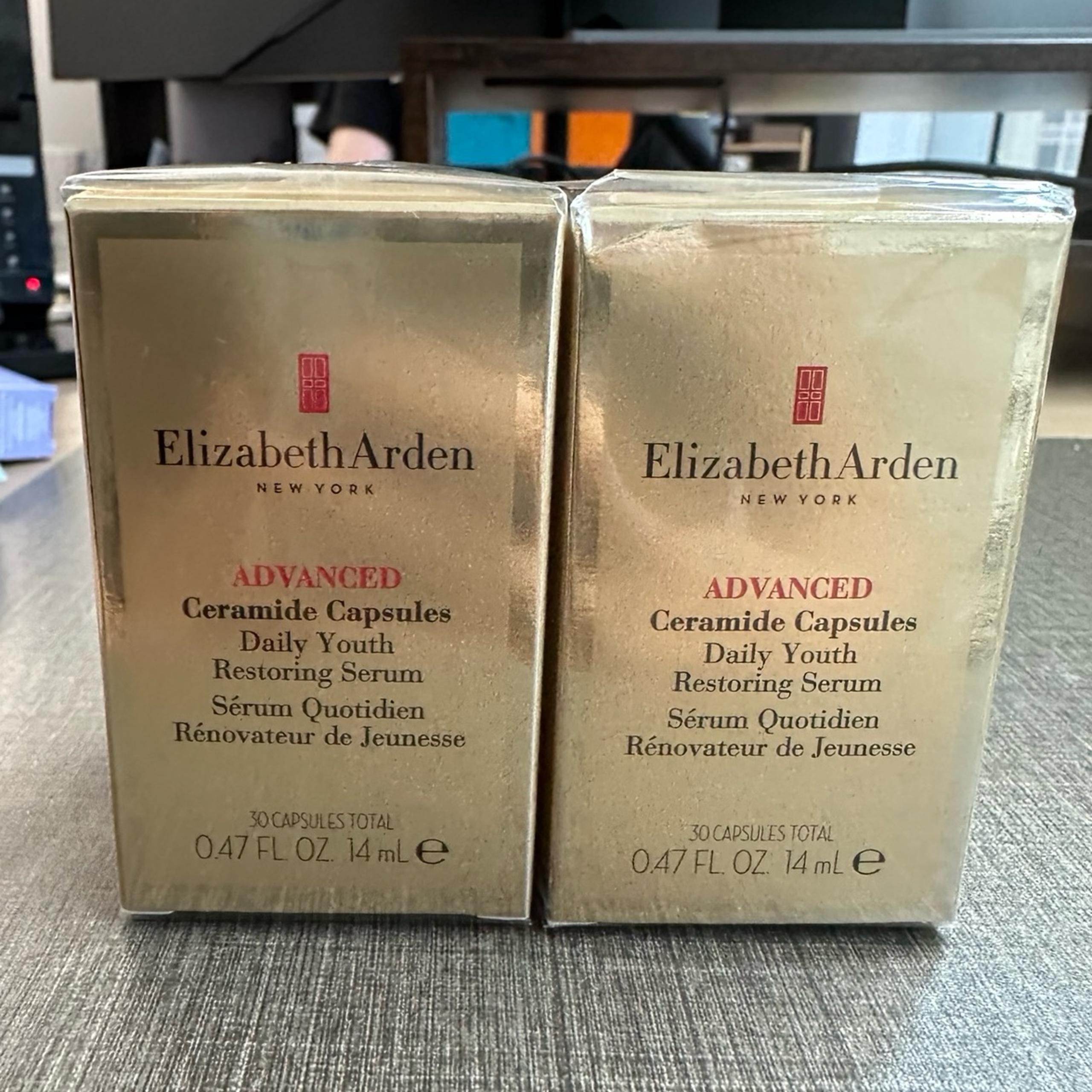 2X NIB Elizabeth Arden ADVANCED CERAMIDE CAPSULES DAILY YOUTH RESTORING SERUM