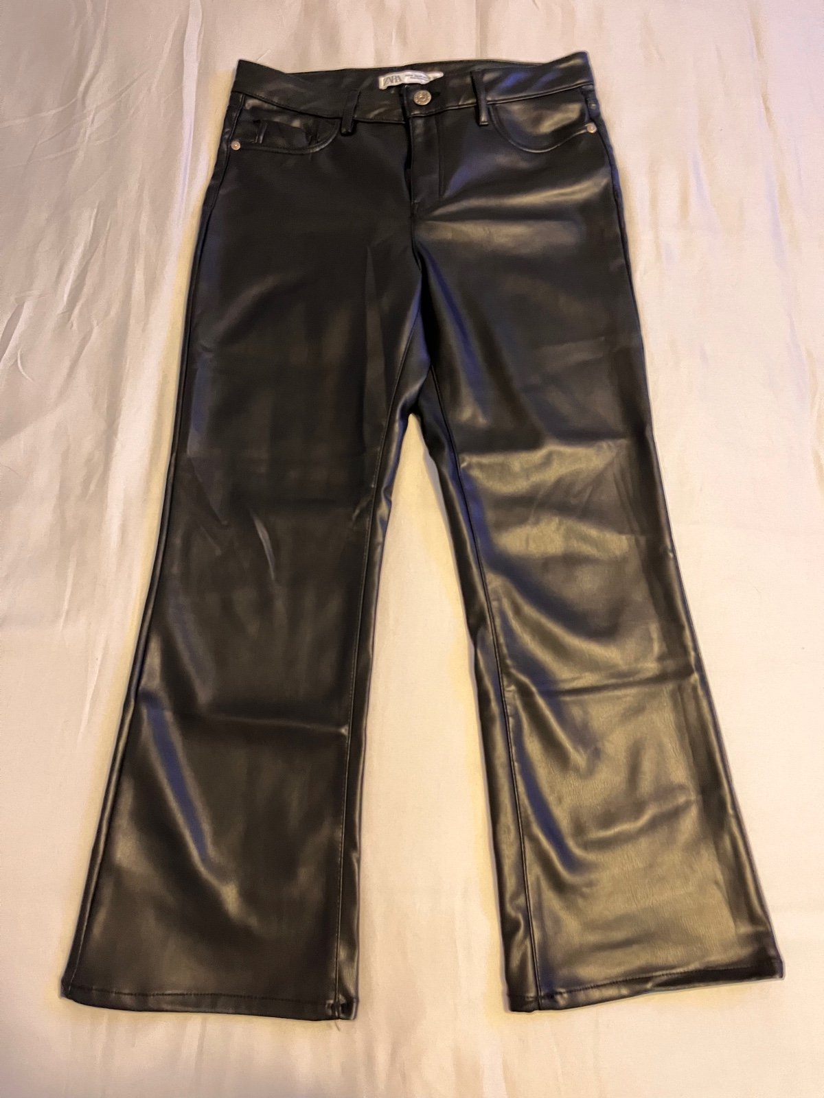 Womens Zara Faux Leather Pants