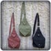 Leaf Bag Backpack Book Messenger Purse ~ Green Brown Black Canvas ~ Elven Forest