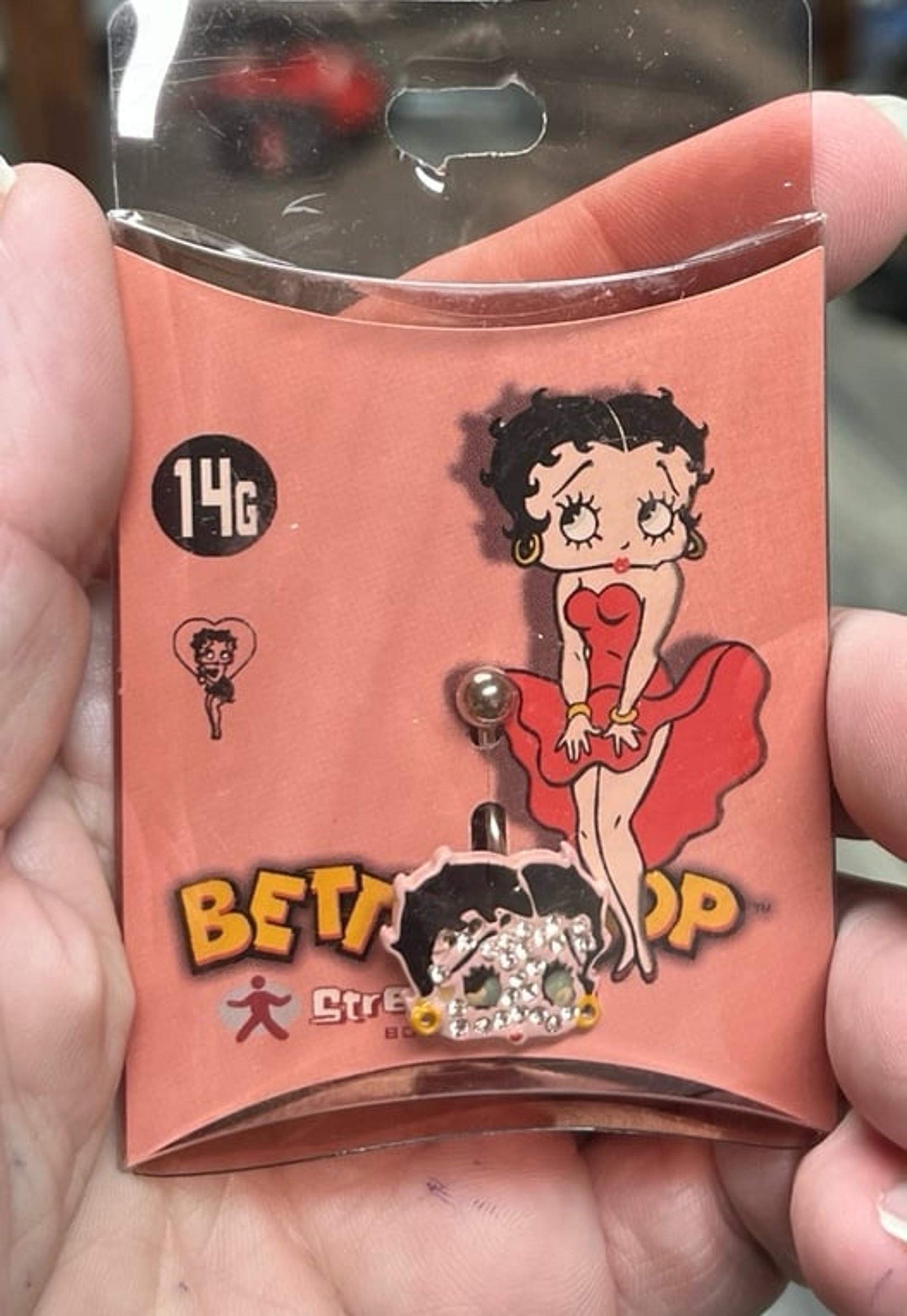 Betty Boop 14g Belly Button Body Jewelry