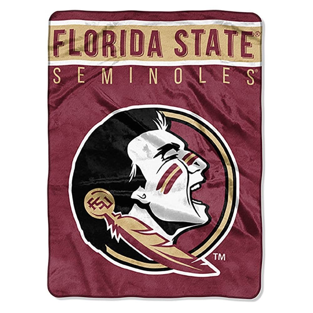 Florida State Seminoles Royal Plush Raschel Throw Blanket 60 x80