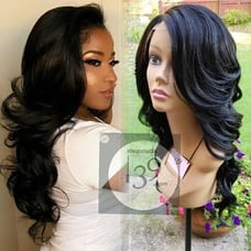 Human hair Diva Body wave lace front wig