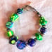 Colorful Handmade Lampwork Glass Bead Bracelet