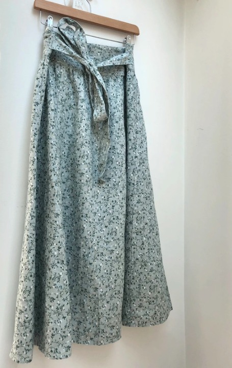 Reformation Mint Linen Midi Dress