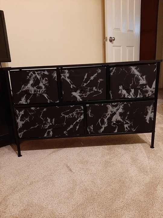 resser with 5 Drawers - Storage Chest Organizer Unit with Steel Frame