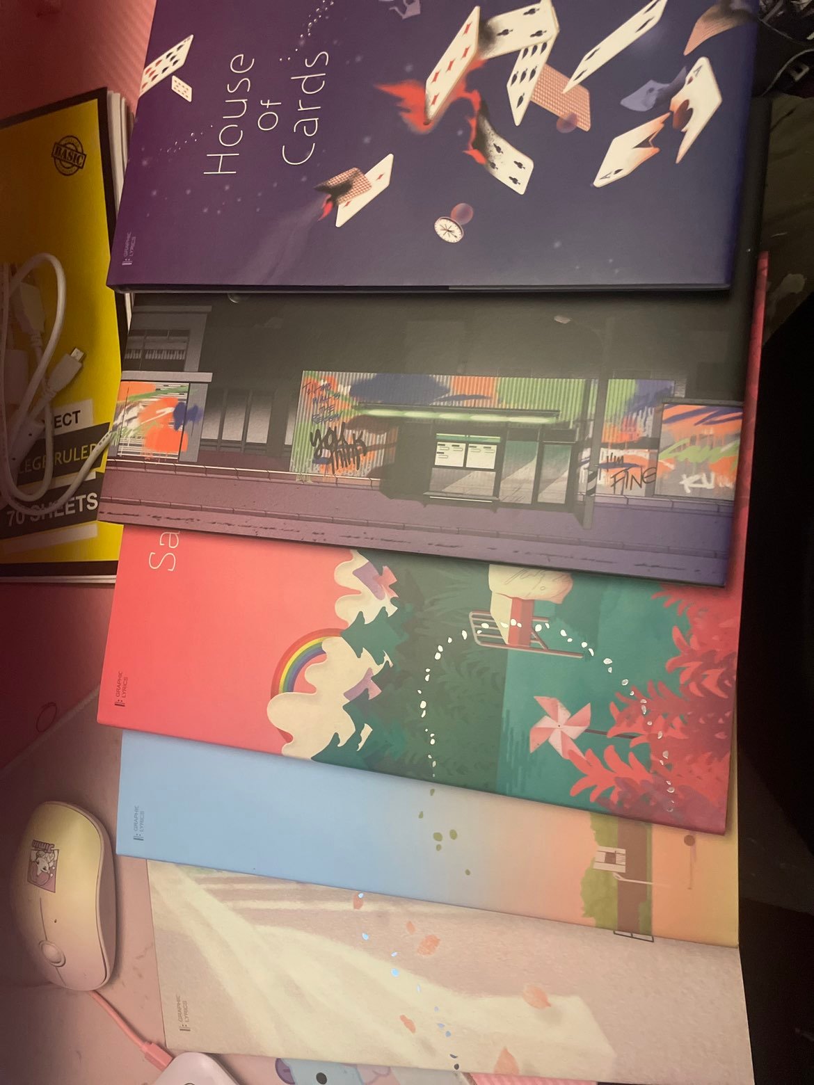 Bts graphic lyric book set of 5
