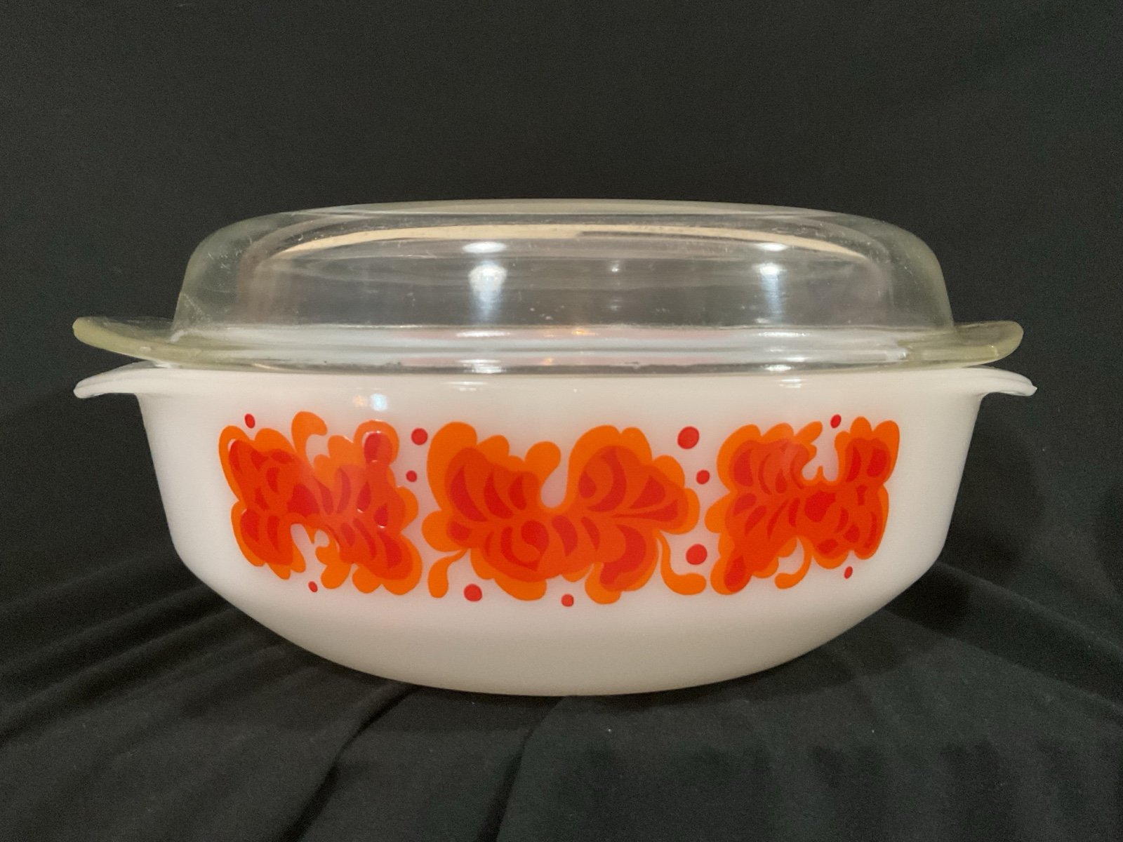 Vintage Pyrex New Zealand Agee Retro Flutter Casserole Dish 3 Pint With Lid