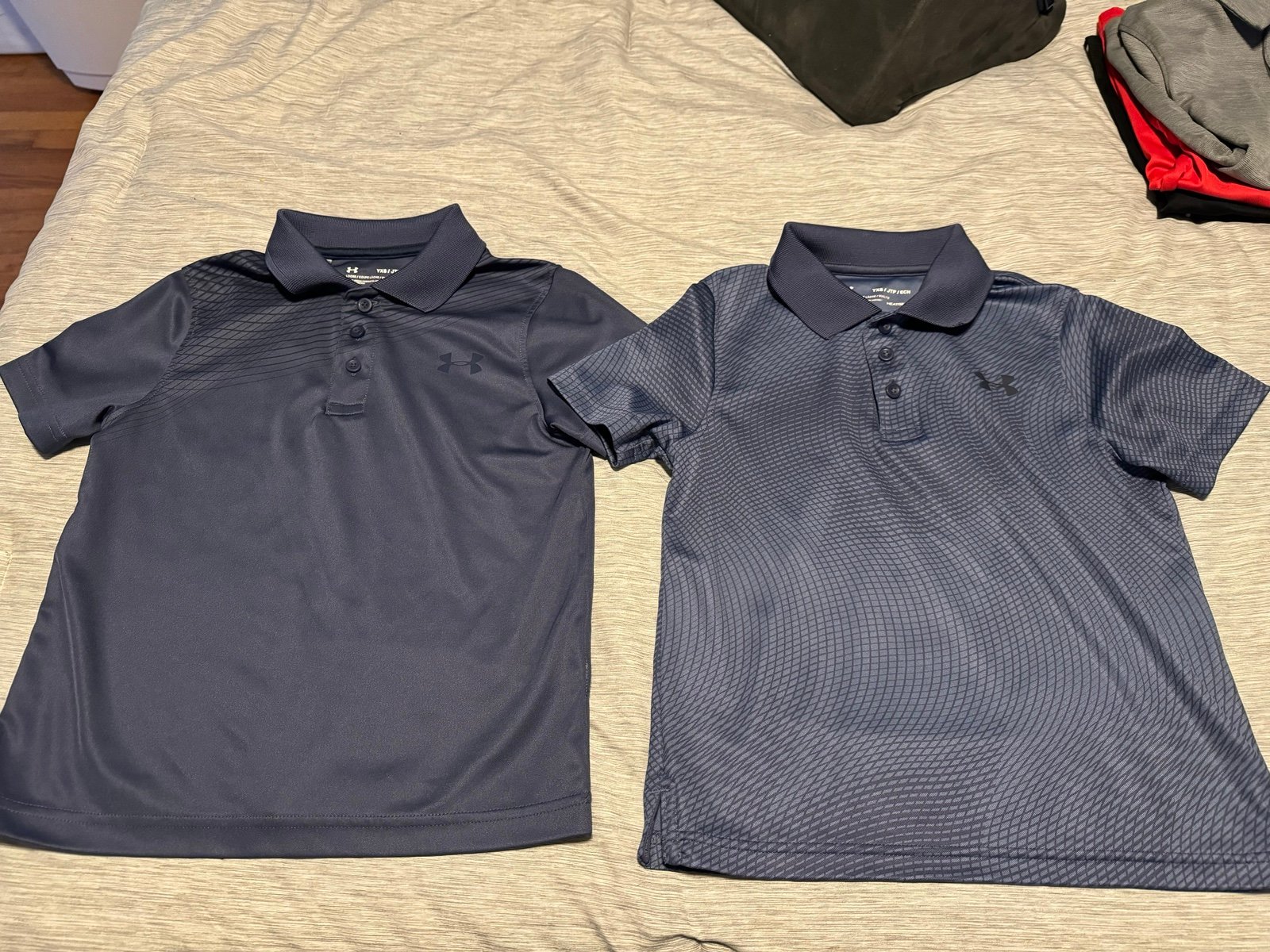 Boys Under Armour Golf Shirts - 9 of them