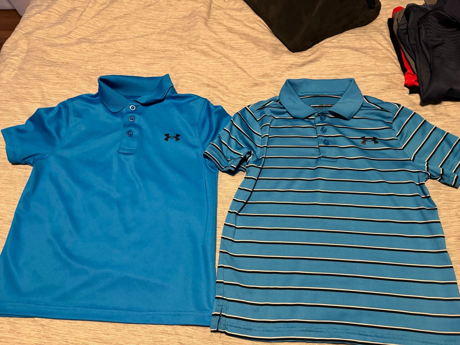 Boys Under Armour Golf Shirts - 9 of them