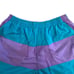 Vintage 80s Converse Magic Johnson Collab L Teal Purple Swim Lined Trunks Shorts
