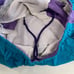 Vintage 80s Converse Magic Johnson Collab L Teal Purple Swim Lined Trunks Shorts