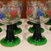Wine Goblet Romer Cup Stemware Glasses Ribbed Stem Alpine Flowers France Vintage