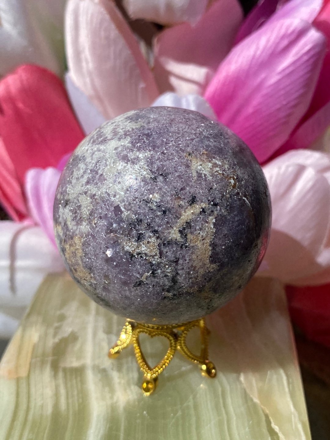 Lepidolite & Mica Sphere