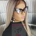 Ash blonde brown root lace front wig