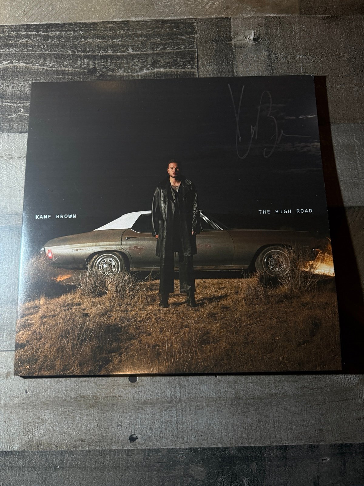 Kane Brown signed autographed The High Road vinyl lp Night edition