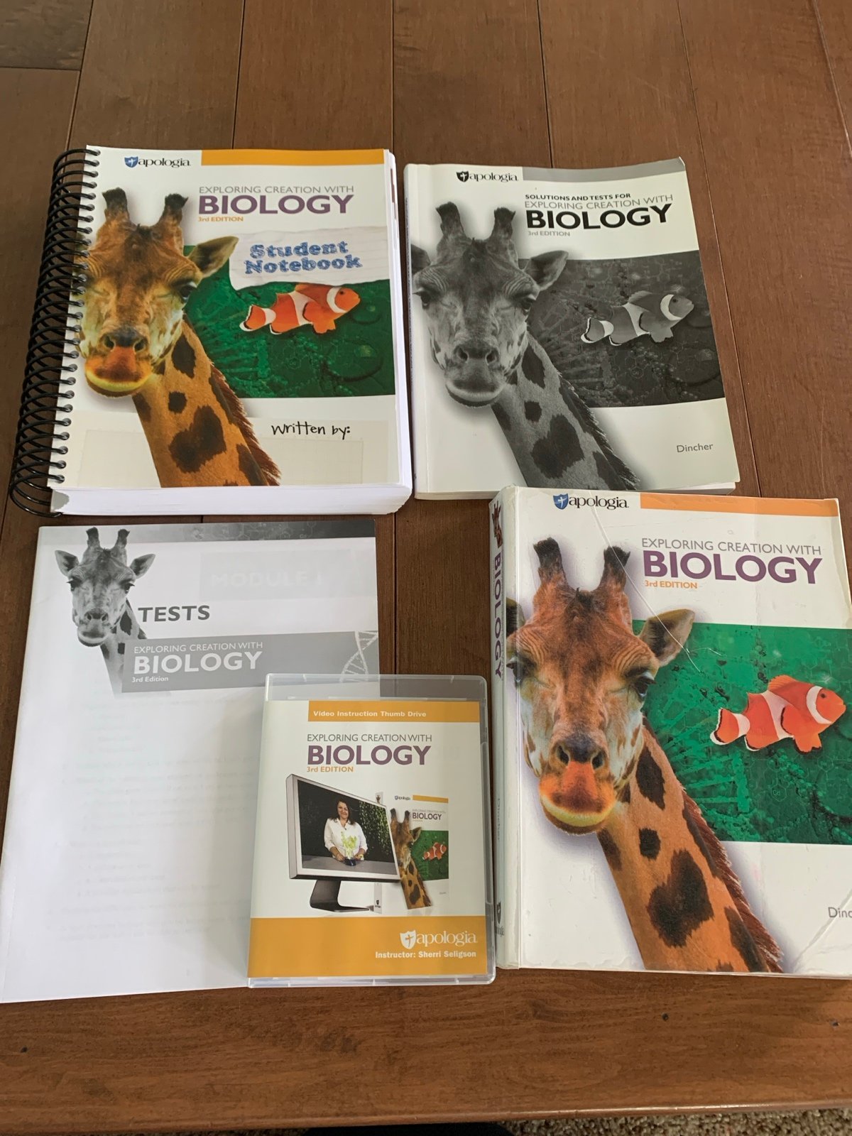 COMPLETE SET- Apologia Biology with video instruction