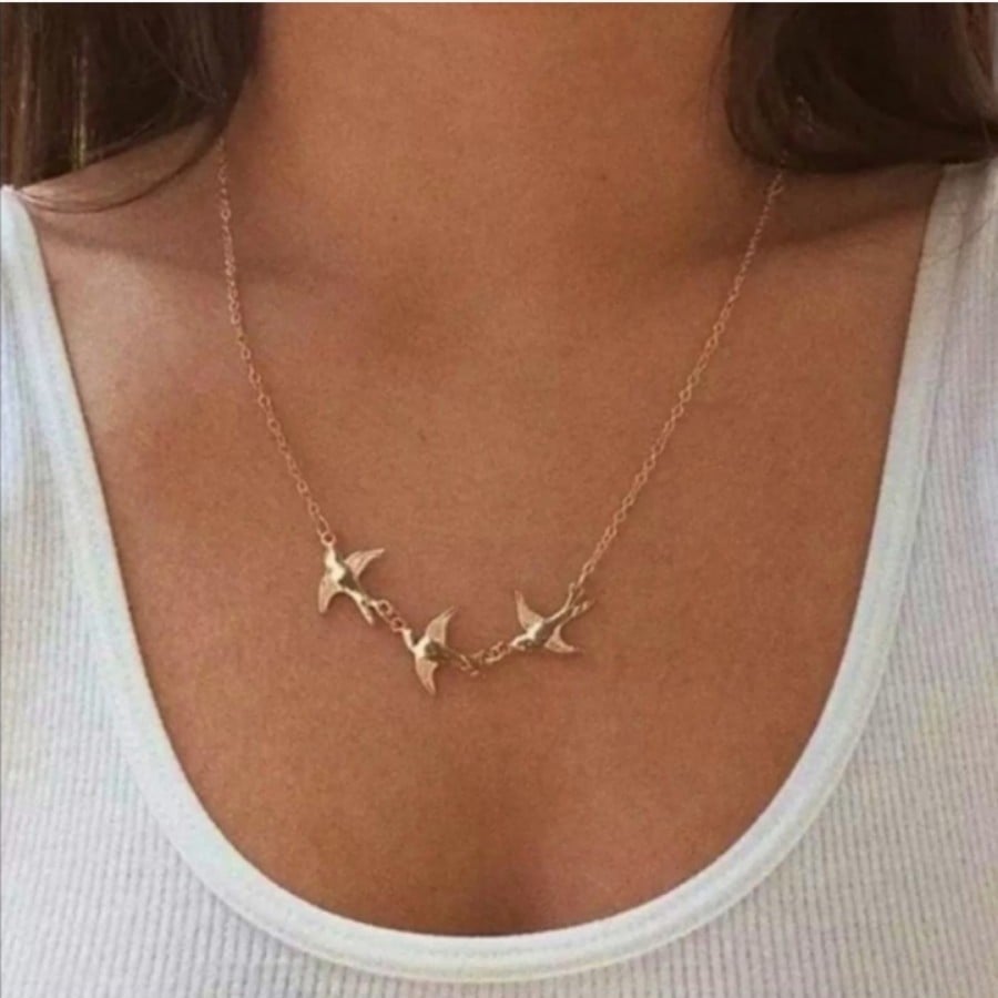 Free People 3 Little Birds Necklace
