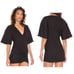 NWT Lovers + Friends Revolve Thaylise Black Linen Mini Short Dress Size Medium