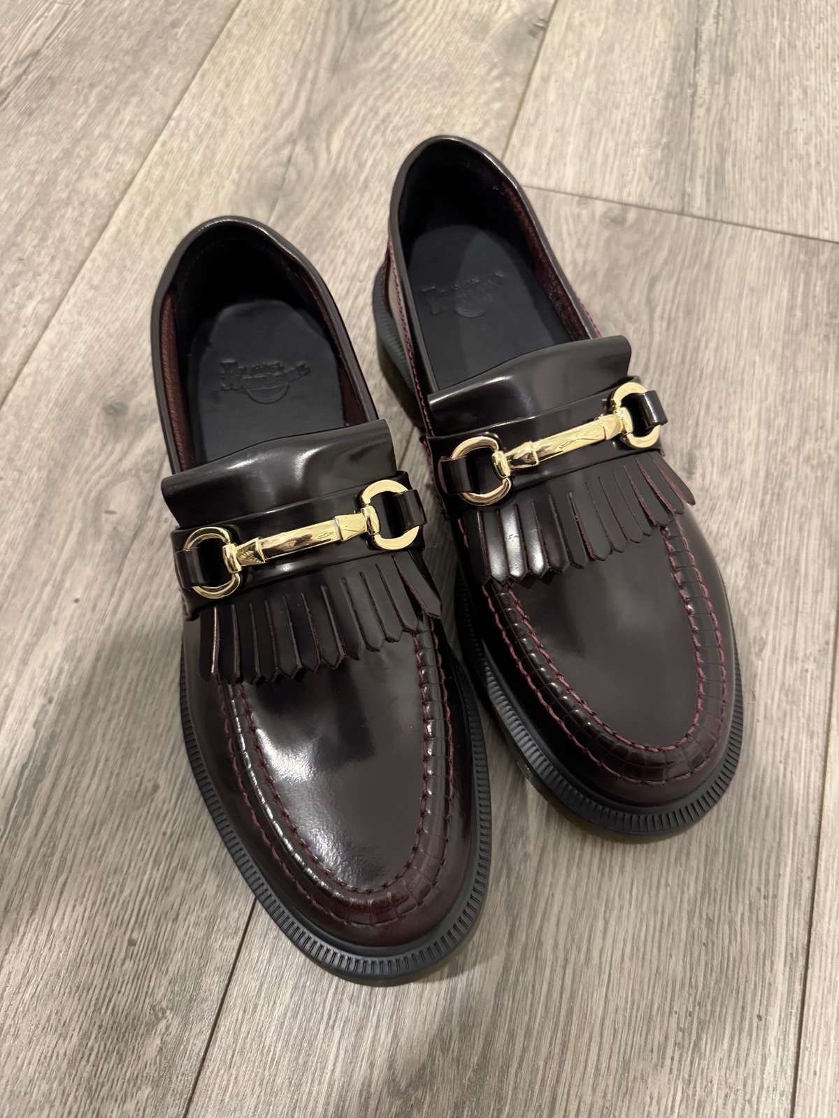 NEW DR. MARTENS WOMEN’S SIZE 7 ADRIAN SNAFFLE SMOOTH LEATHER KILTIE LOAFERS